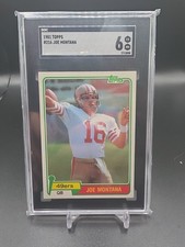 1981 Topps Joe Montana Sgc 6 Rookie