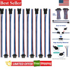 Reliable 30-Pair JST SM 4 Pin Connectors - Lightweight 15cm Cables for LEDs
