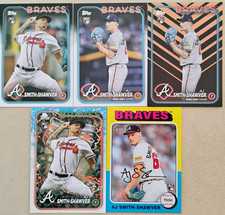 AJ  SMITH-SHAWVER, Lot of 5 different 2024 Topps rookie cards, Atlanta Braves
