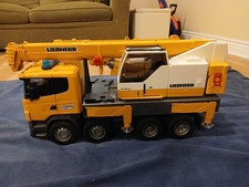 Bruder Yellow and White Liebherr Crane Truck