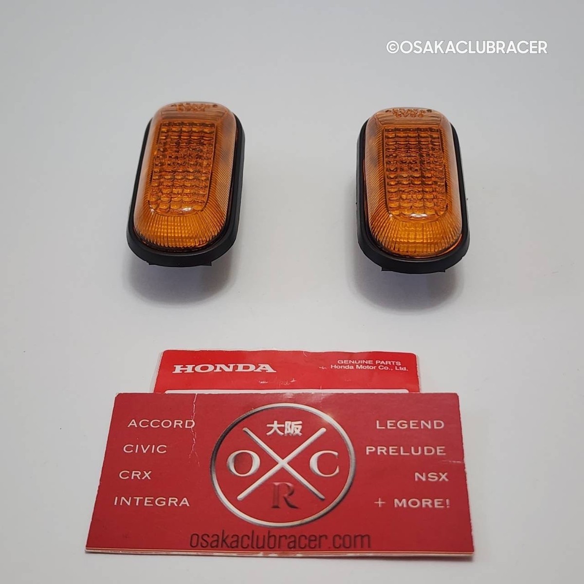 Genuine OEM 91-05 Honda NSX Amber Side Marker Turn Signal Lights