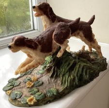 Aynsley, Master craft, Hand Painted, Springer Spaniels Dogs.