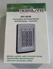 ROSSLARE AYC-Q54B CONVERTIBLE ANTI VANDAL BACKLIT 3×4 PIN READER CONTROLLER