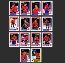 1986-87 O-Pee-Chee Hockey MONTREAL CANADIENS - Team Lot of 14 Cards