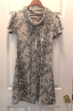 Calvin Klein Thick Polyester Mini Dress Snake Print Size 4