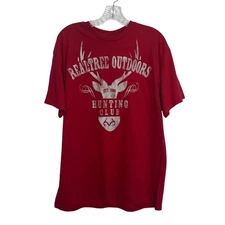 Realtree Outdoors Hunting Club Tshirt Mens Large Red  Delta Pro New