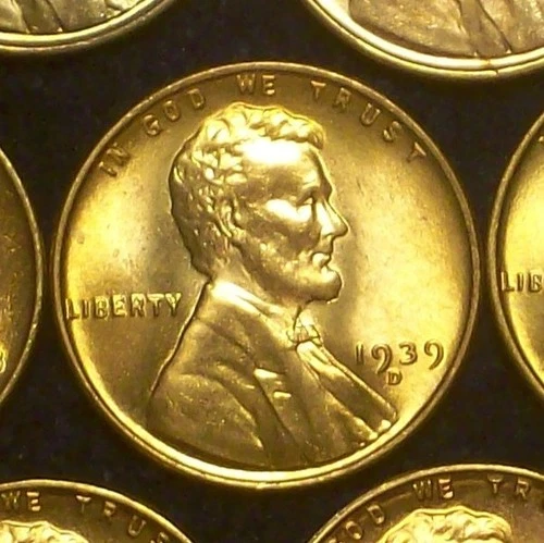 1939-D GEM BU - LINCOLN WHEAT CENT - SOLID CLEAN COIN - DETAILS - SEE PICS!!