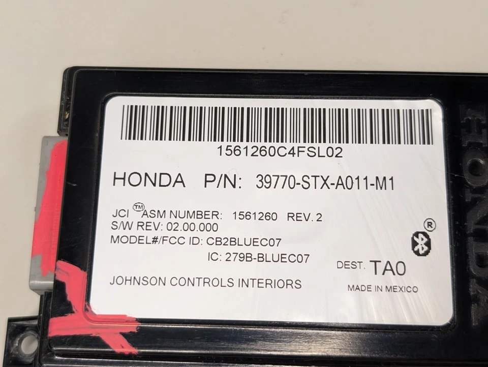 Módulo Bluetooth Acura RDX HFL HFT 2007-2009 enlace manos libres 39770-STK-A011-M1 Foto 4 de 4