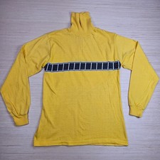 Vintage Yamaha Racing Molly Design Turtle Neck Sweater Mens L Yellow READ SIZE