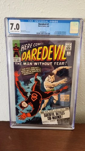 Daredevil #7 CGC Graded 7.0 (1965) New Red Costume L@@K!
