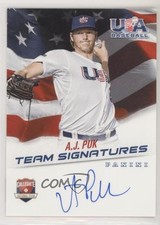 2015 USA Baseball Box Set Collegiate National Team Signatures AJ Puk Auto 4m3