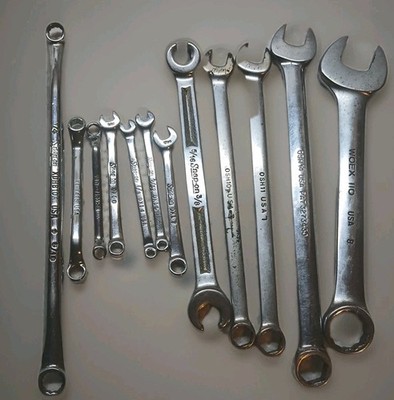 Snap-on 12 Pc,Mixed Wrench Lot OXI,XI,OSH,WOEX,RXH