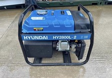 Image of NEW Hyundai 2.2kW / 2.75kVA* Petrol Site Generator with Recoil Start | HY2800L-2