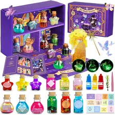 Magic Potion Kit Kids - 12 Mixed Fairy Potion Bottles Art Craft Decoration Toys 