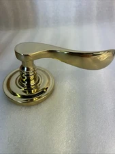 Baldwin 5455V003LDM Lever For Non-operational Doors, Lifetime PVD Polished Brass