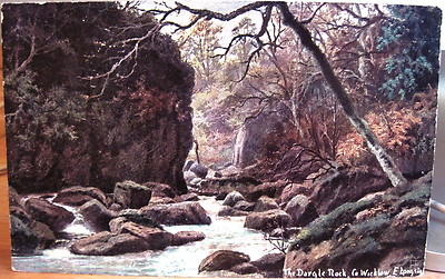 Irish Postcard THE DARGLE ROCK Bray Wicklow Ireland E Longstaffe Hildesheimer