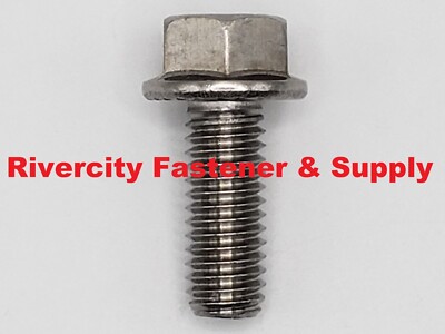 (25) 3/8-16x1 Stainless Serrated Hex Head Flange / Bolts / Cap Screws 3/8 x 1''