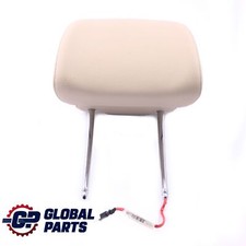 BMW E60 E61 LCI Sedile Anteriore Sinistro Destro Poggiatesta Pelle Crema Beige