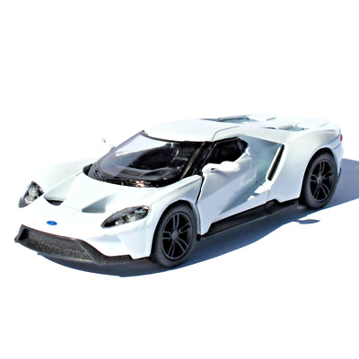 Ford GT 1/38 2017 Weiß Rückzug Modellauto Kinsmart KT5391 Zamak