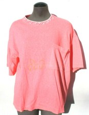 Vtg Mens SION 1980's Neon Bright Color Pink Fresh Prince Of Bel air Shirt