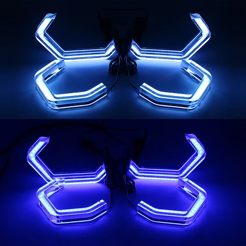 4x APP Control RGB LED Angel Eyes DRL For BMW F10 F18 F82 F80 F32 F30 M3 M4 - Picture 3 of 7
