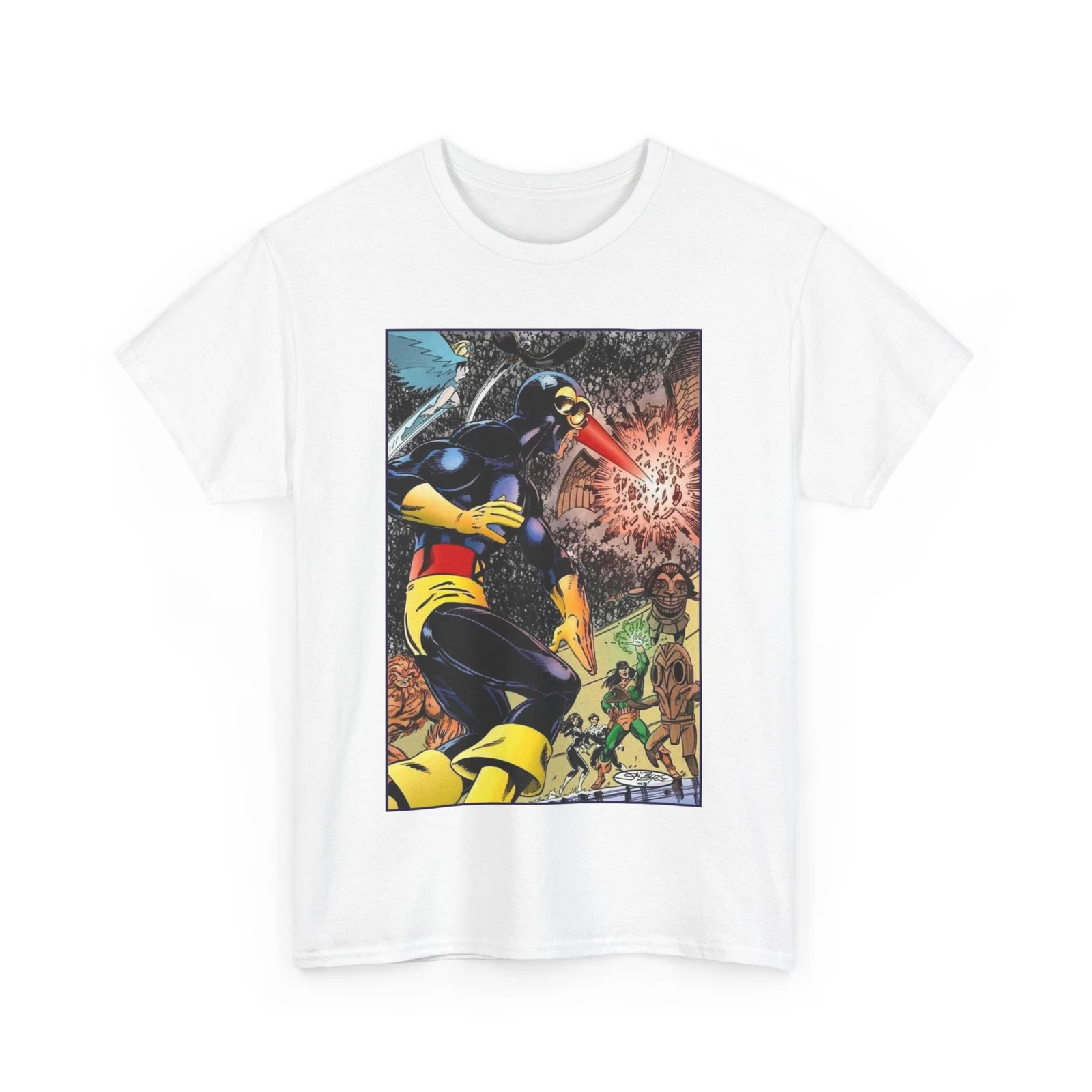 Alpha Flight Vs Cyclops T-Shirt - Marvel Comics - John Byrne Art - Snowbird