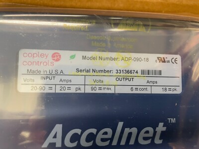 ACCELNET , Copley Controls ADP-090-18 , ADP09018 Servo Drive