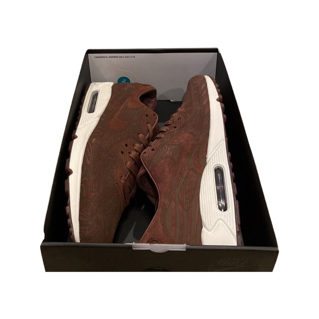 Nike Air Max 90 Laser Men Shoes Dark Pony Light Bone DH4689 Nike Air Max 90 Laser Men Shoes Dark Pony Light Bone DH4689
