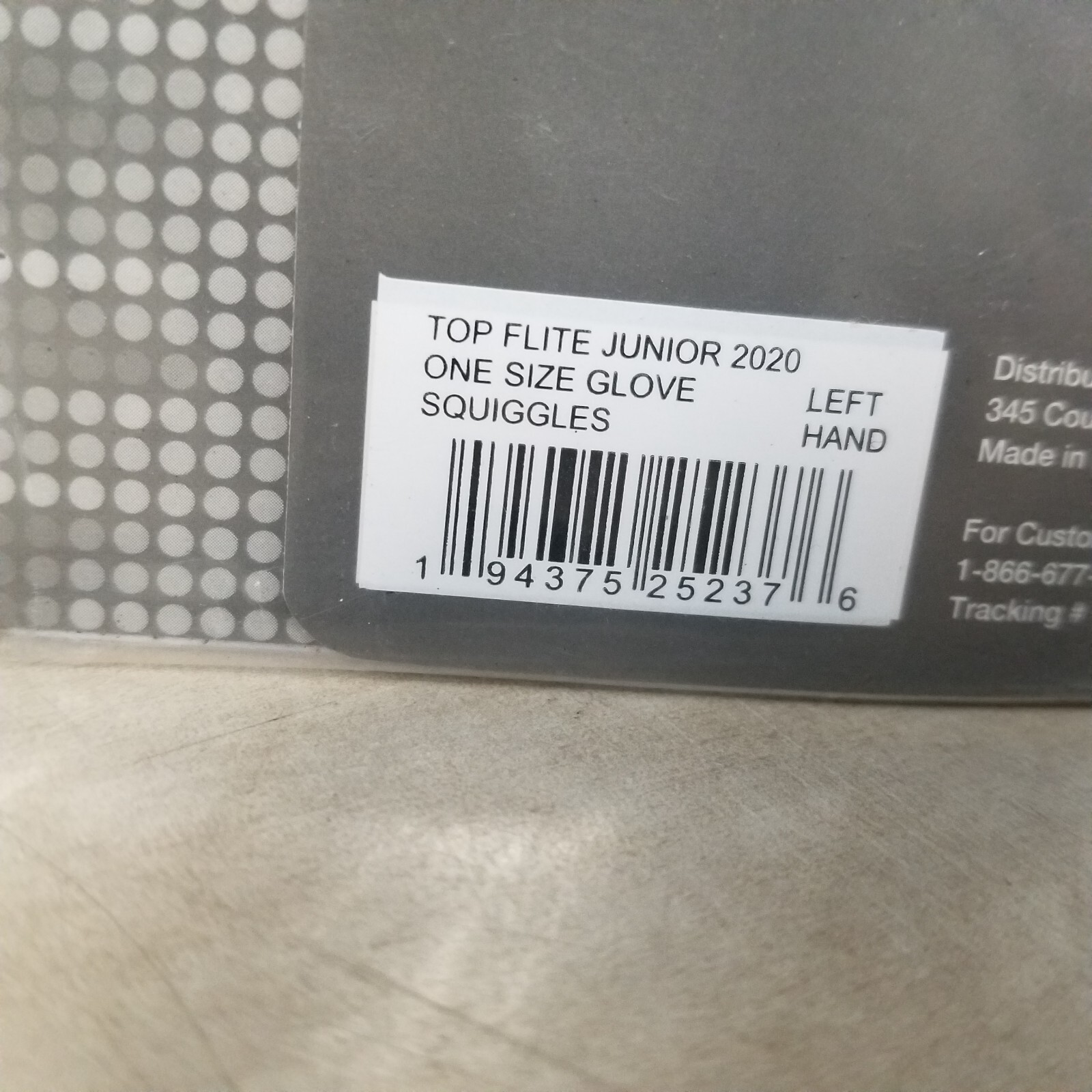 Top Flite 2020 Junior Golf Glove Left Hand One Size Fits Most-Squiggles
