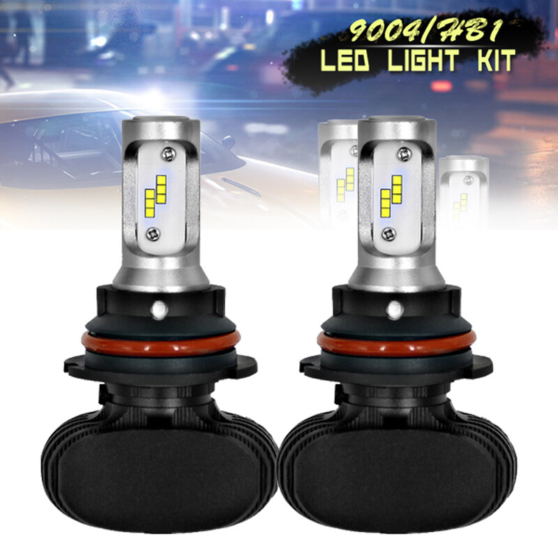 A Pair DC9-32V 8000LM 9004 HB1 Car LED Headlight Kit Hi Low Beam