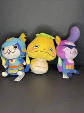 Three (3) Shogunyan Hasbro YO KAI WATCH 7" Plush Stuffed Animals - Anime