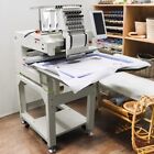 12 Needle Commercial Embroidery Machine Computerized Sewing 3D Caps Flat T-shirt