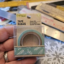 Crafter's Square Tape for Scrapbooking and Crafting - 8 Meters, 15mm ~ Leaves