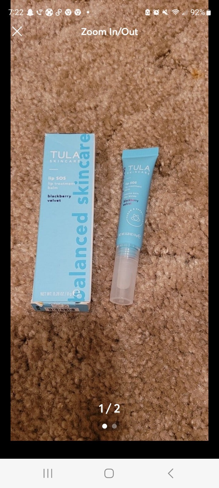 TULA Skincare Luxe Lip Balm Treatment for Hydrated Soft Smooth Lips
