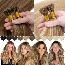 CLEARANCE Stick I-Tip 1G Pre Bonded Thick 100 Remy Human Hair Extensions 200PCS