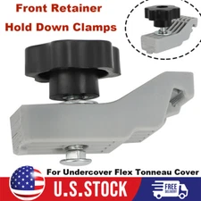 For Undercover Flex Tonneau Cover Front Retainer Hold Down Clamps w/ Thumb Knob