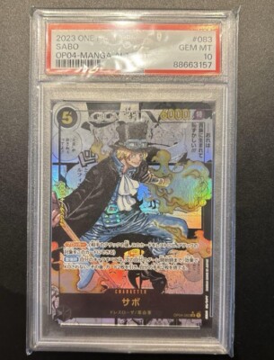 PSA 10 SABO Manga ALT ART OP04-083 2023 One Piece Japanese | eBay