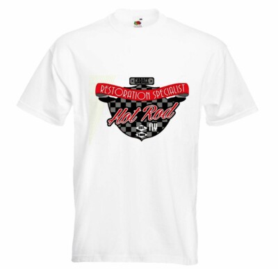 T-Shirt HOTROD RESTAURATION SPEZIALIST HOT ROD US CAR MUCLE CAR V8 ROUTE 66 USA