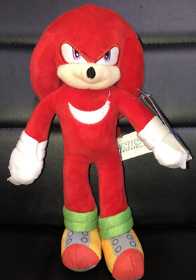 Sonic the Hedgehog 2 Movie Knuckles 9'' Plush Jakks Pacific 2022 Sega New W/ Tags