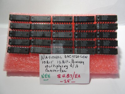 NATIONAL DAC1020LCN, 10-Bit, 12-Bit BINARY MUX D/A CONVERTER, NEW
