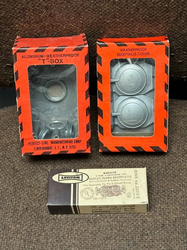 2.75 x 4.5 x 2 OUTDOOR Weatherproof Receptacle T BOX Aluminum & Cover T11 WR81C - Image 2 of 4