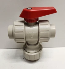 NEW OLD STOCK! ASAHI 1-1/4" SLIP 3-WAY BALL VALVE TUBV