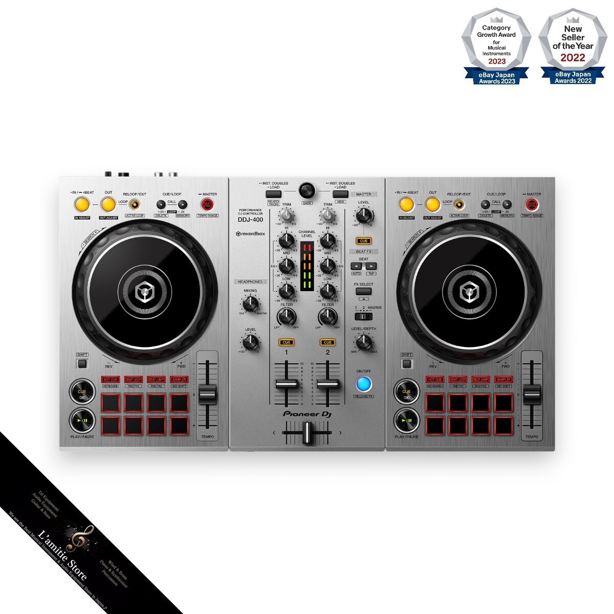 Pioneer DDJ-400-S Limited Silver DJ Controller 2ch DDJ400S Pioneer DDJ-400-S Limited Silver DJ Controller 2ch DDJ400S