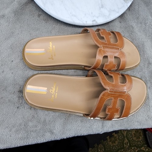 Sam Edelman Shoes Womens Size 9.5 Valeri Brown Leather Slip On Sandals *NWOT* - Picture 9 of 12