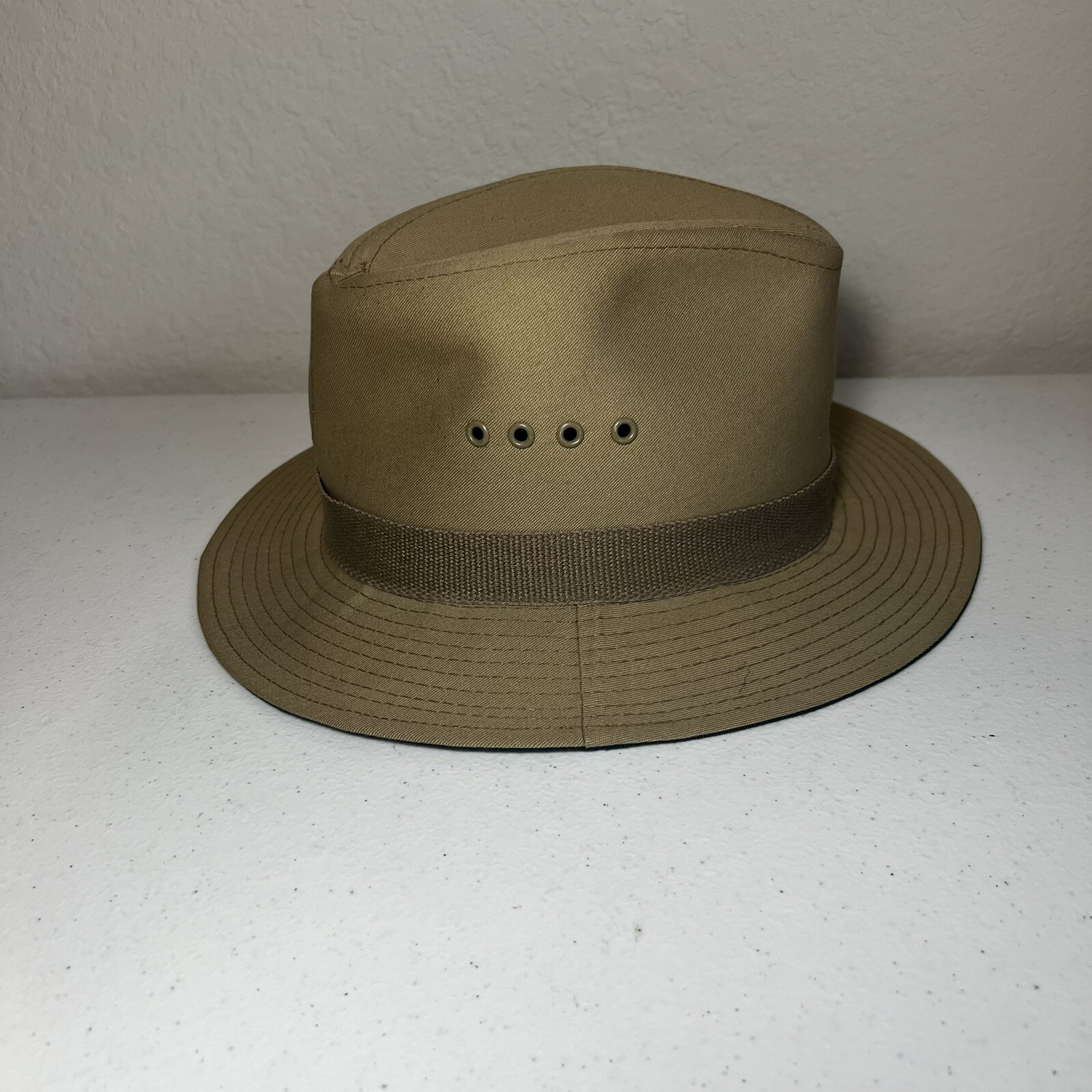 Tan Small Fedora Trav'ler Hat by Country Gentleman Made in USA-image