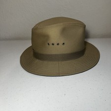Tan Fedora Trav'ler By Country Gentleman Size Small Hat Made in USA
