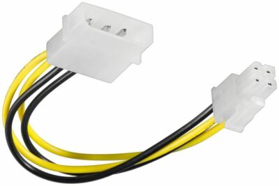 4PIN Stromadapter ATX 1.1 Molex Stecker 4polig auf Mainboard Anschluss 4 PIN 12V