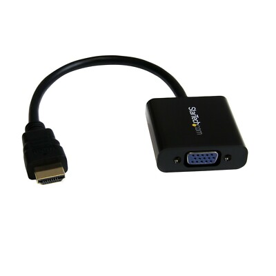 StarTech HD2VGAE2 HDMI-auf-VGA-Adapter für PC/Laptop 1920 x 1080   brandneu 