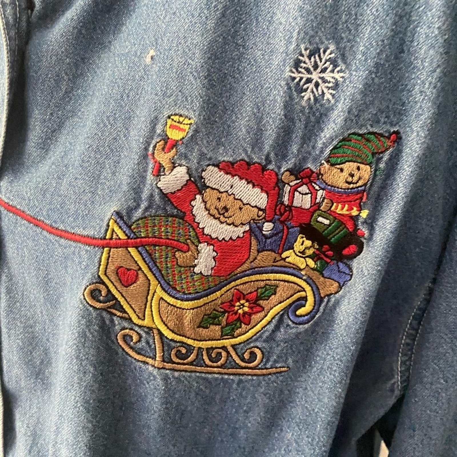 Vintage Nutcracker Button Down Large Shirt Christ… - image 2