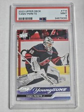 Yaniv Perets PSA 9 2023-24 Upper Deck Extended Young Guns #714
